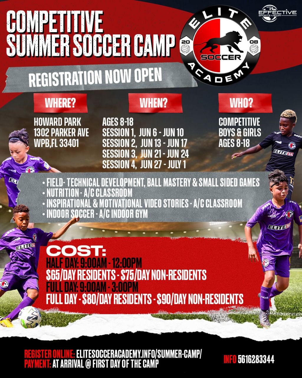 Soccer Summer Camp West Palm beach Elite Soccer Academy